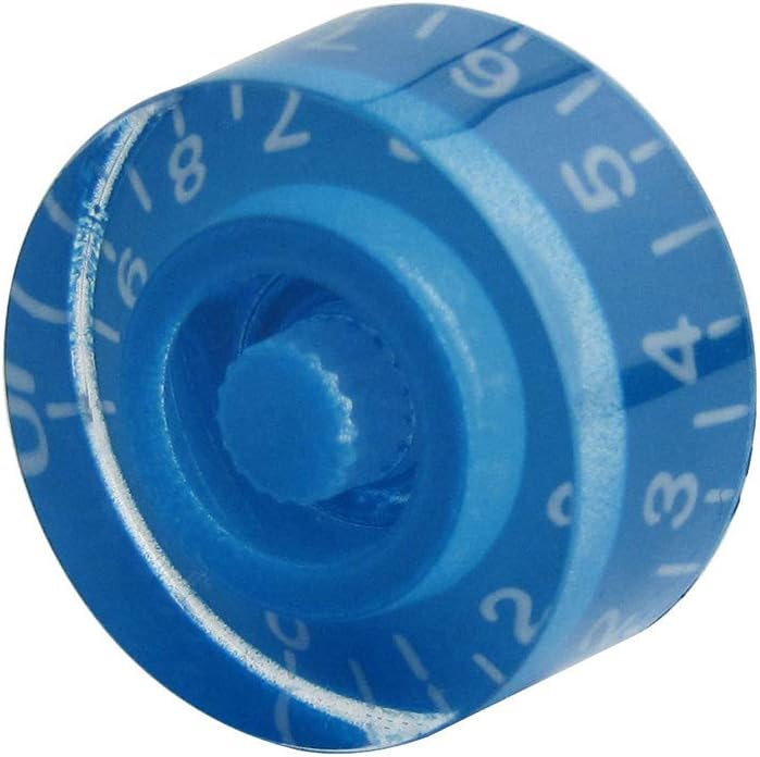 FLEOR 4pcs Blue Guitar Knobs Top Hat Volume Tone Speed Control Knob for Electric Guitar Parts - Image 3